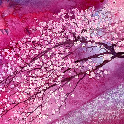 Abstract Cherry Blossom Art Painting