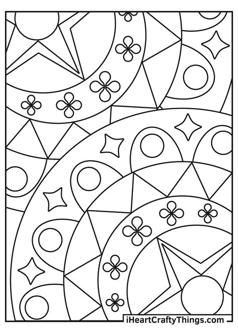 Abstract coloring pages