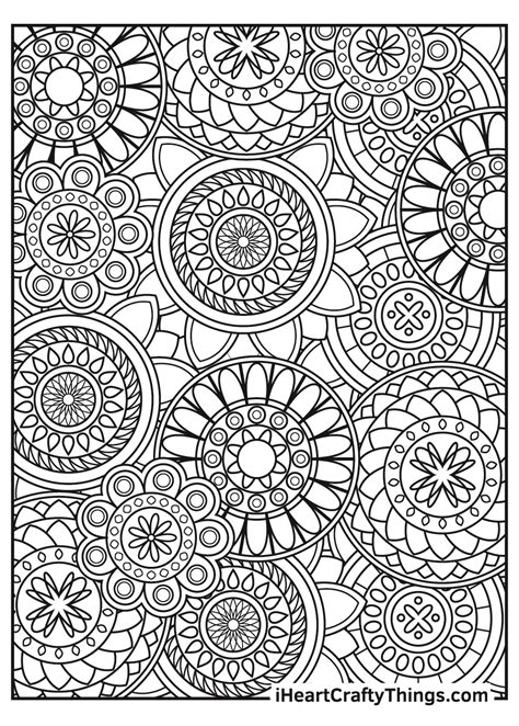 Abstract Design Stress Relief Coloring Pages