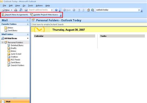 Access Outlook Integration Example