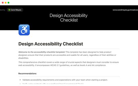 Guidelines for Ensuring Accessibility in Template Design