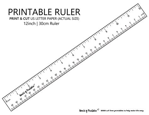 Accurate Measurements with Printable Ruler in Centimeters