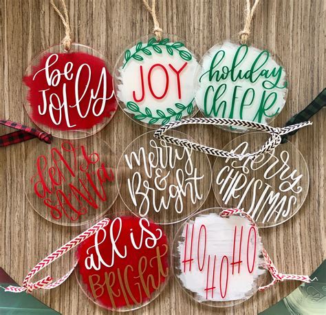 Acrylic Christmas Ornaments Image