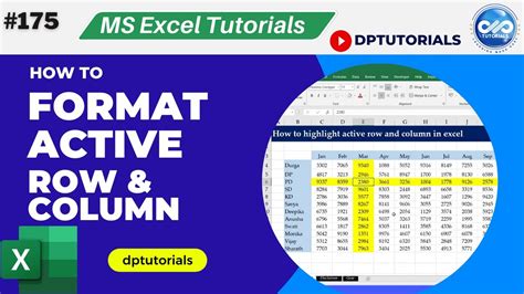 Active Row in Excel