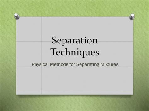 Address Separation Techniques