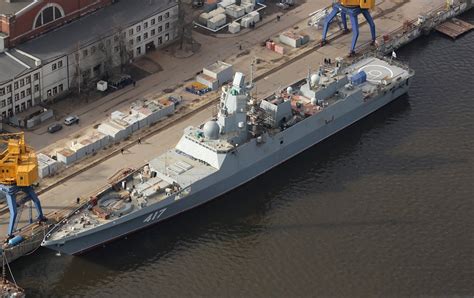 Admiral Grigorovich class frigate being delivered