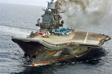 Admiral Kuznetsov Aircraft Carrier Exercises