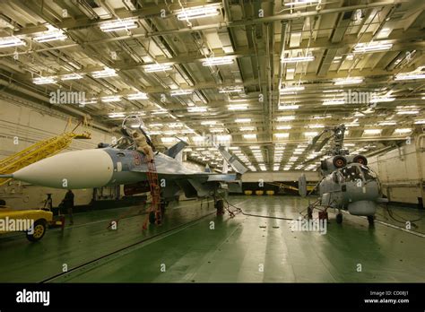 Admiral Kuznetsov Aircraft Carrier Hangar