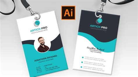 Adobe Illustrator ID Card Template