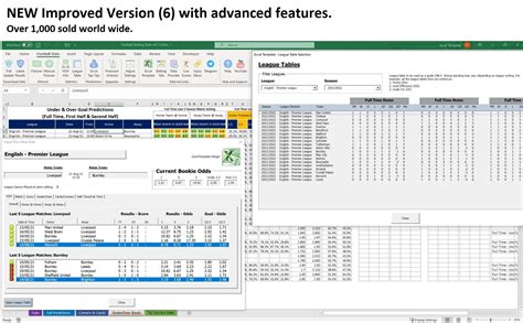 Advanced Sports Betting Analyzer Excel Template