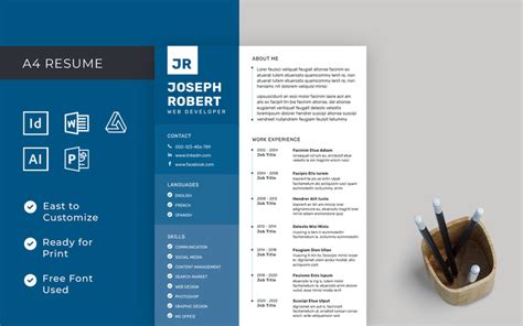 Affinity Publisher Resume Template 5