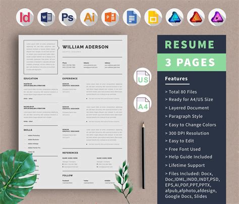 Affinity Publisher Resume Template 8