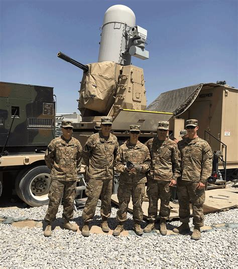 Air Defense Artillery Officer in a simulator