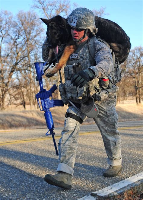 Air Force dog handler community outreach