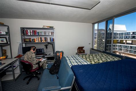 Security measures in an Air Force dorm room