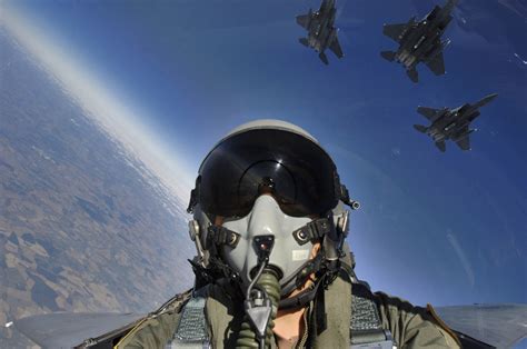 Air Force Pilots in Flight