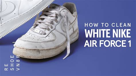 Cleaning the midsoles and outsoles of Air Force Sneakers