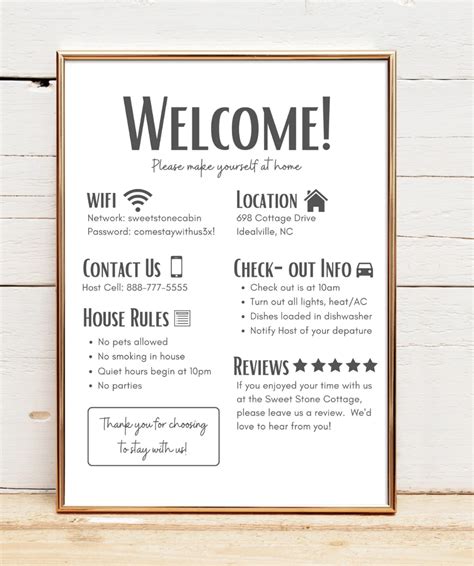 Airbnb house rules template example