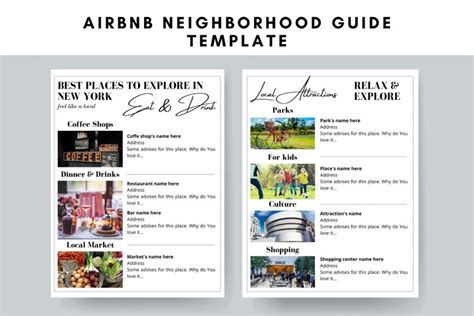 Airbnb neighborhood guide template example