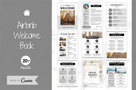 Airbnb welcome book template example