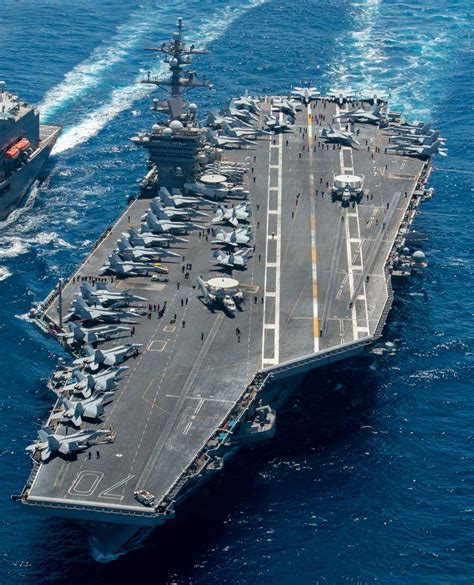 The design of the USS Ronald Reagan aircraft carrier