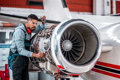 Aircraft Mechanic working on a plane