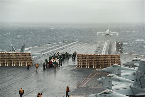 Aircraft carrier flight deck