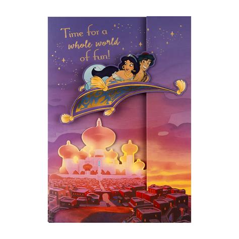 Aladdin Birthday Card Design