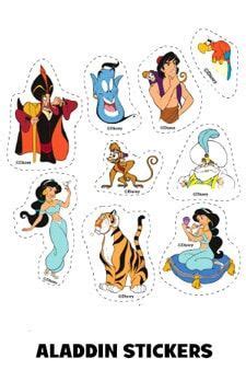 Aladdin Disney printable stickers