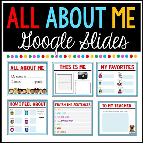 All About Me Template for Google Slides