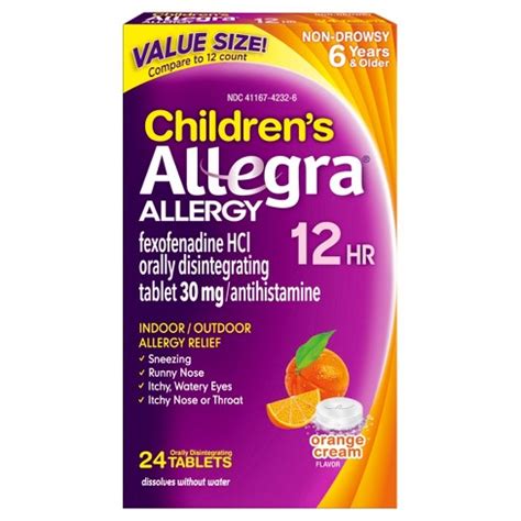 Allegra Dissolvable Tablets