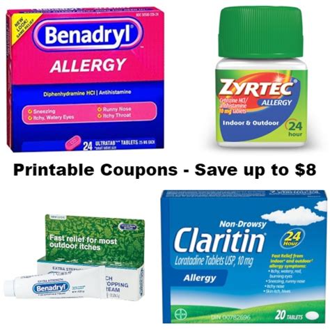 Allergy Medication Coupons Printable