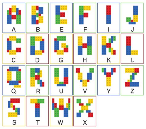 Alphabet Lego Printable