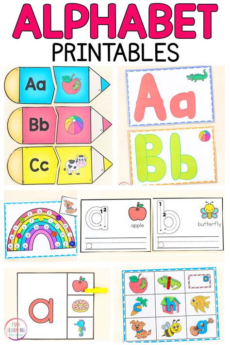 Alphabet Letter Printables for Kids