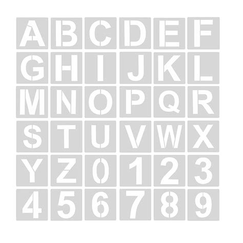 Alphabet Stencils For Crafting