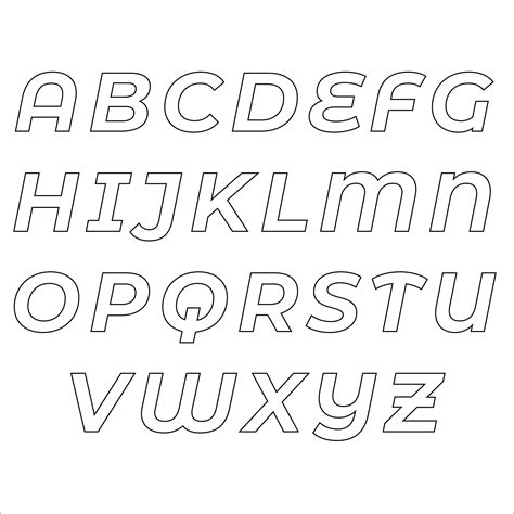 Alphabet Stencils For Scrapbooking