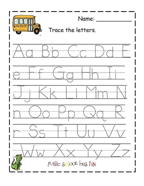 Alphabet Tracing Worksheets Gallery Image 3