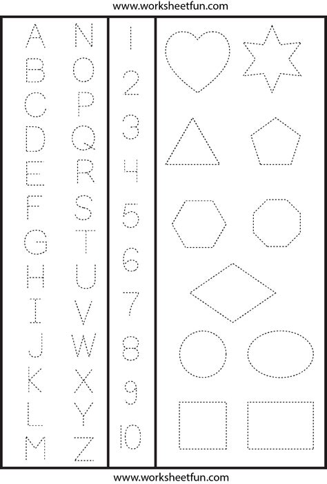 Alphabet Tracing with Shapes