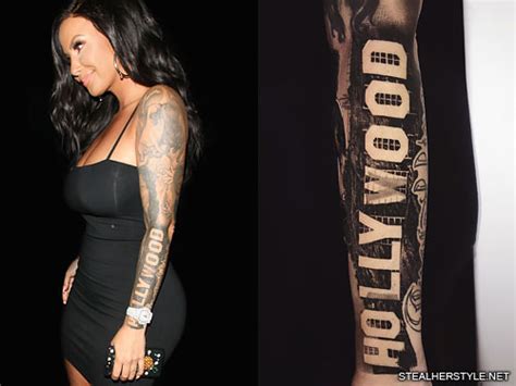 Amber Rose's tattoo style