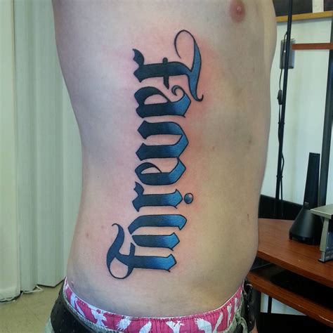 Ambigram Lyrics Tattoo Design