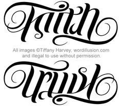 Ambigram Quote Tattoo Design