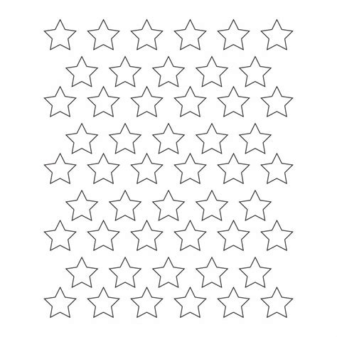 A star template is essential for creating a symmetrical and balanced American flag design