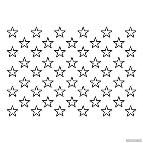 A digital American flag star template with a pixelated design