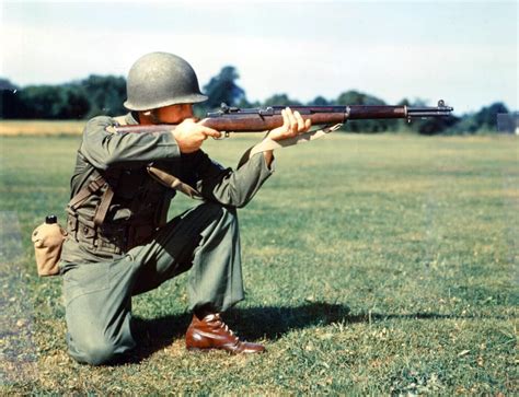 American soldiers with M1 Garands, a symbol of American military power