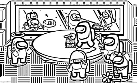 Among Us Coloring Pages Gallery