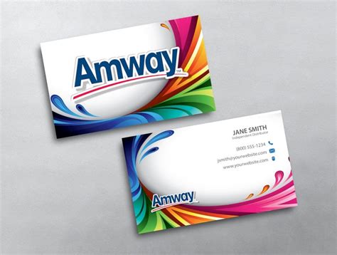 Amway Business Card Template Design 5