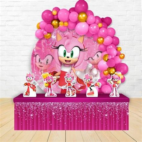 Amy Rose Sonic Party Decorations