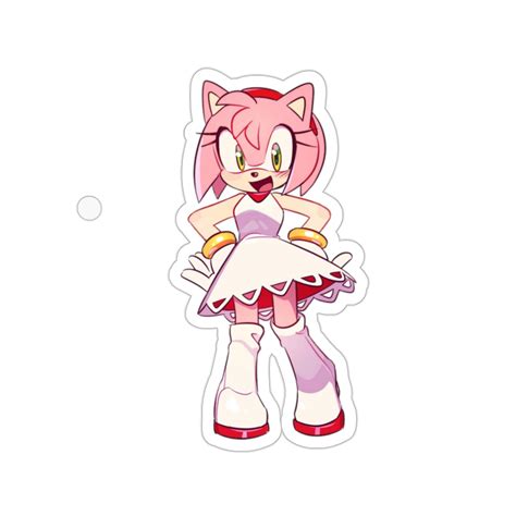 Amy Rose Sonic Printable Stickers