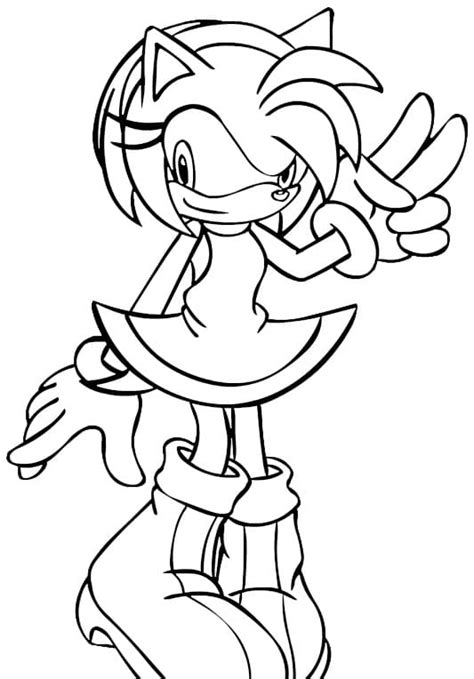 Amy Rose Sonic Printable Templates