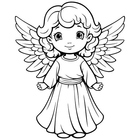 Angels Coloring Page